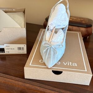 Dolce Vita Light Blue Heels Yela size 7 New in box